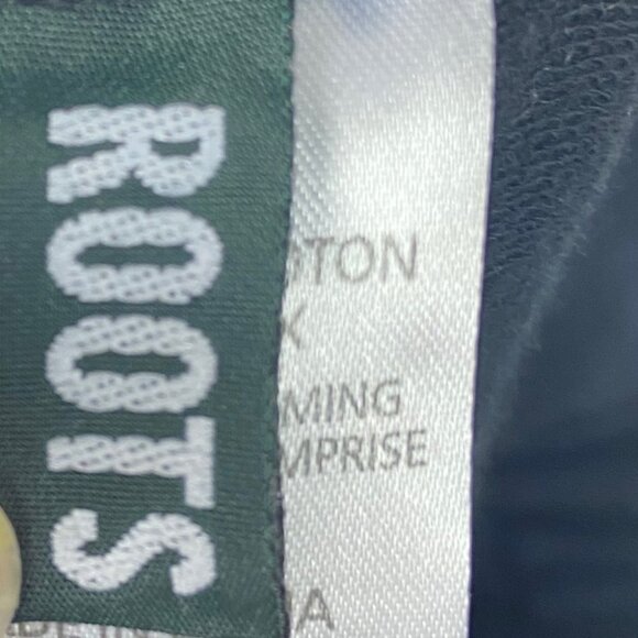 Roots Active Black Wide Leg Pants Medium Track Pants Sweatpant High Rise Legging - Picture 5 of 15